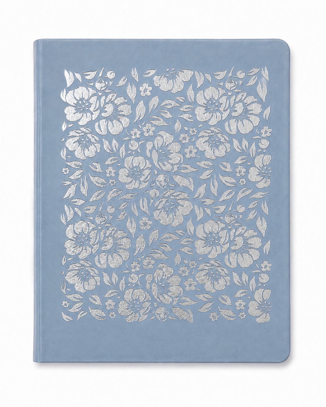 Biblia NTV de margen amplio con Filament, SentiPiel azul floral