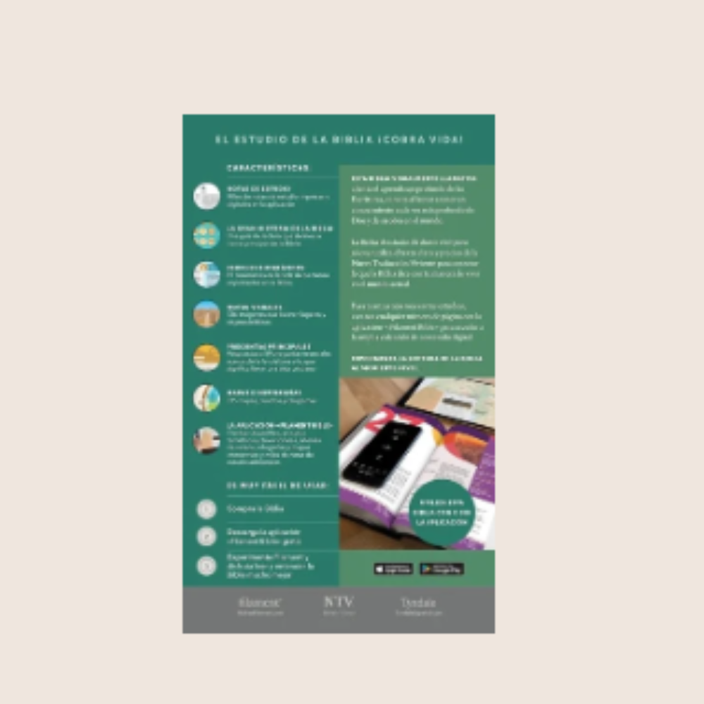 Biblia de Estudio para Jovenes (NTV) Tapa dura