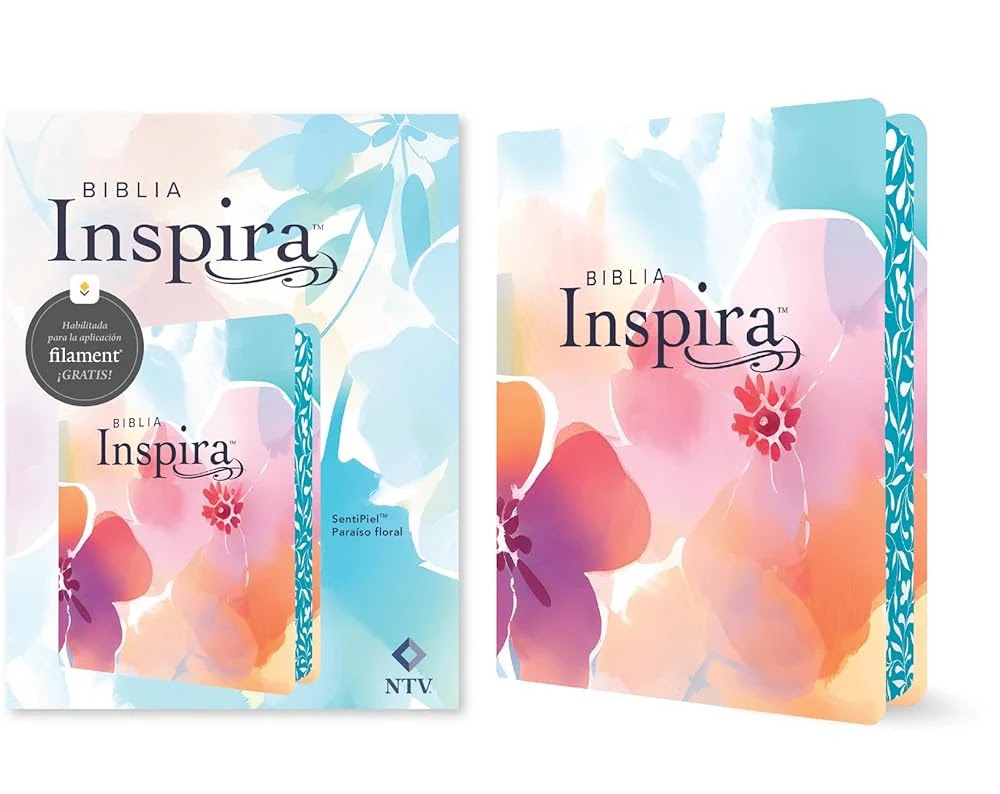 Biblia Inspira NTV con Filament (SentiPiel, Paraíso floral)