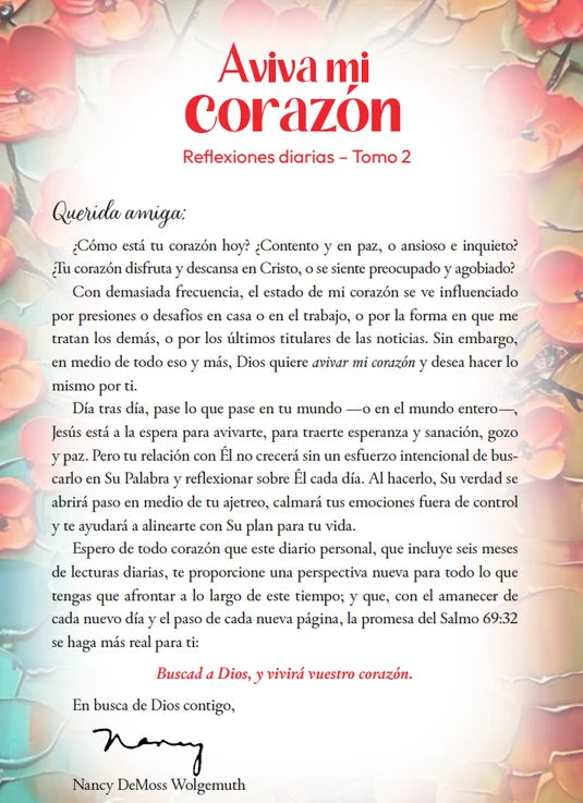 Aviva mi corazón: Reflexiones diarias, tomo 2 | Nancy DeMoss Wolgemuth