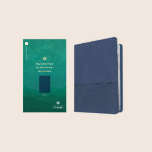Biblia de Estudio del Diario Vivir para Jóvenes NTV |Filament |Color Azul Piel