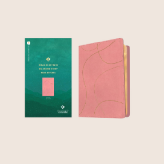 Biblia de Estudio del Diario Vivir para Jovenes NTV | Filament| Sentipiel Rosa