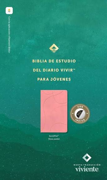 Biblia de Estudio del Diario Vivir para Jovenes NTV | Filament| Sentipiel Rosa