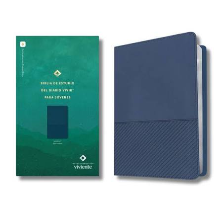 Biblia de Estudio del Diario Vivir para Jóvenes NTV |Filament |Color Azul Piel